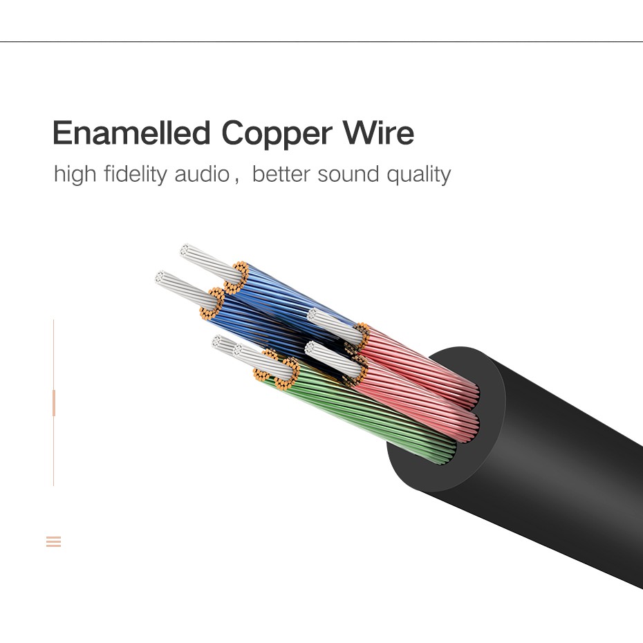 Ugreen (20cm.) Headphone Splitter Audio Cable 3.5mm Male to 2 Female Jack 3.5mm  (10532,10780)