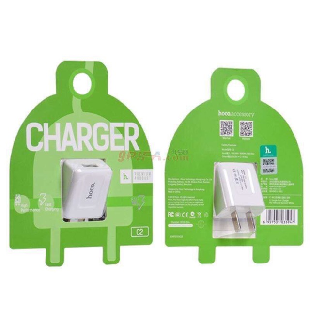 HOCO หัวชาร์จ Adepter HOCO USB 2.1A C2 ของแท้100%