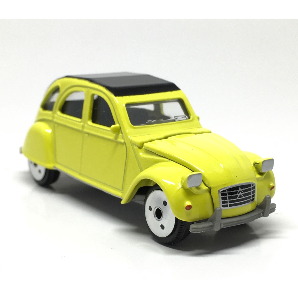 Majorette Citroen 2CV - Light Yellow Color - Black Roof /Wheels VIND /scale 1/64 (3 inches) no Packa
