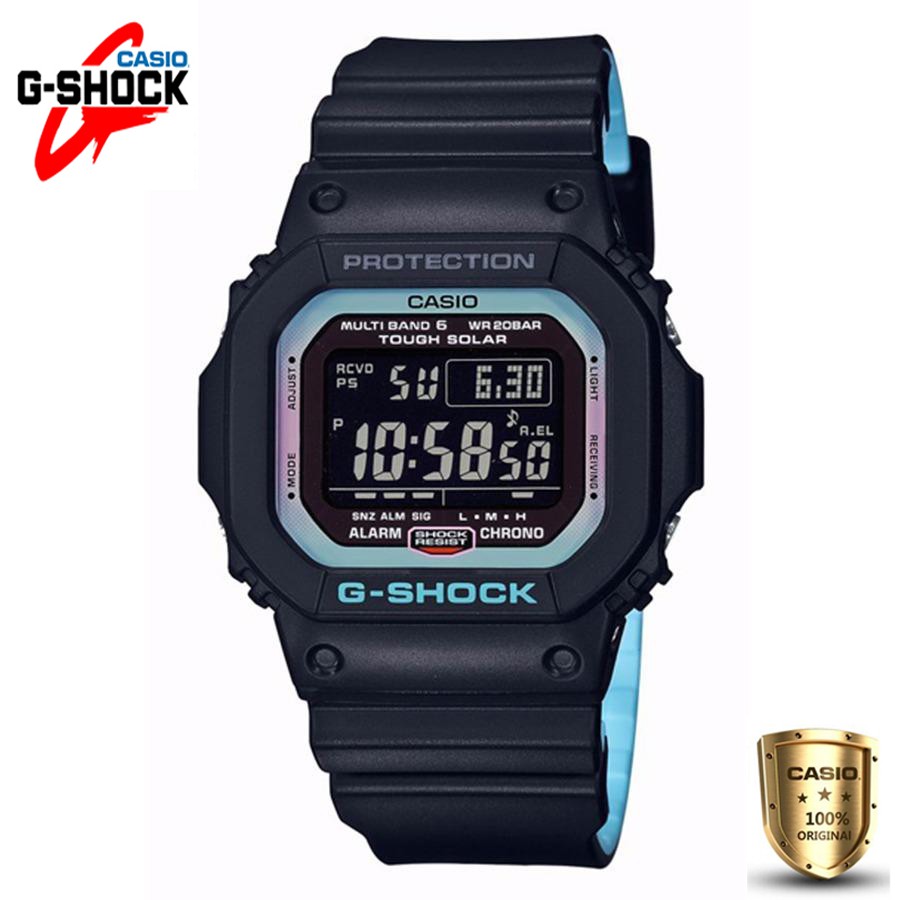 ของแท้ 100% Casio G-Shock รุ่น DW-M5610 นาฬิกาข้อมือผู้ชาย สายเรซิ่น - น้ำเงิน/ดำ ตัวใหม่ล่าสุด (สิน