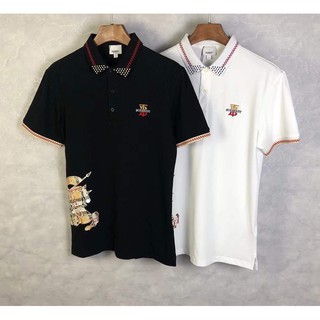 เสื้อเชิ้ตคอปก เบอเบอร์รี่ London union polo Shirt ถ่ายสดจากสินค้าจริง100% Size M / L / XL / XXL