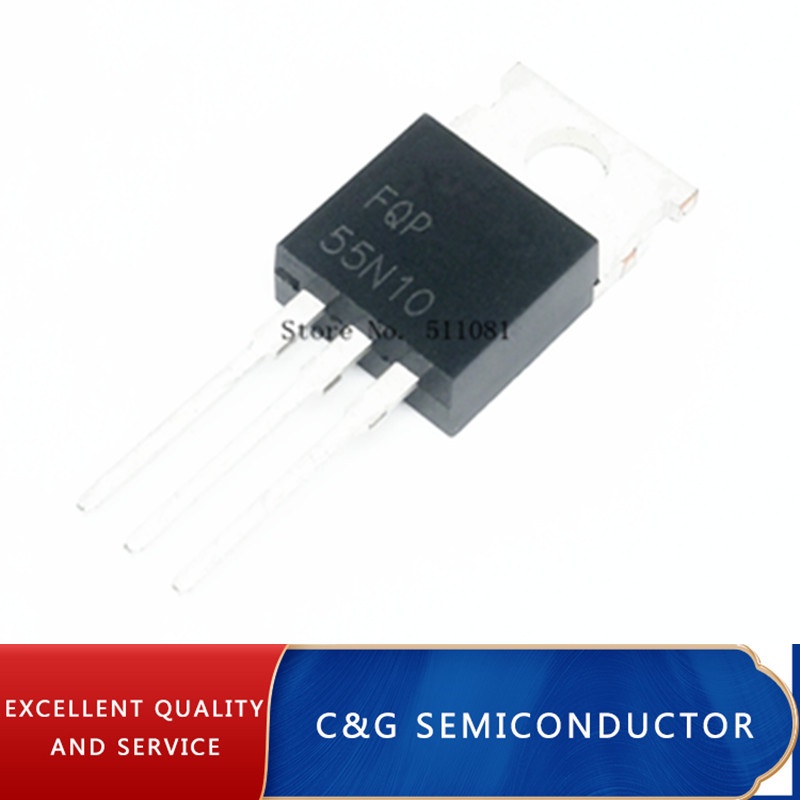 50PCS FQP55N10 55N10 TO220
