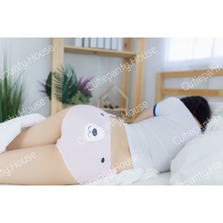 กางเกงในลายน้องหมีสีชมพู แอล 1 ตัวสุดท้าย CUTIEPANTY - PINK BEAR - น้องหมีสีชมพูมาพร้อมใบหูน้อยๆ