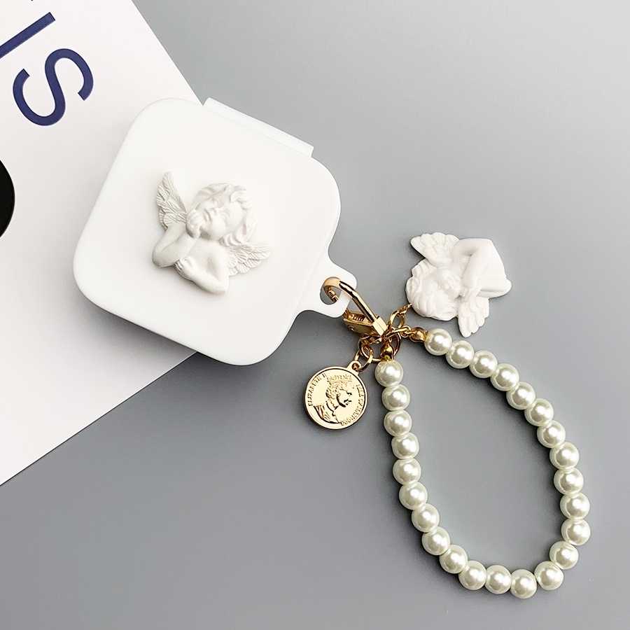 สําหรับ SoundPeats True Air2 กรณีการ์ตูน Angel สร้อยข้อมือ SoundPeats Air3 ซิลิโคนนุ่มน่ารัก SoundPe