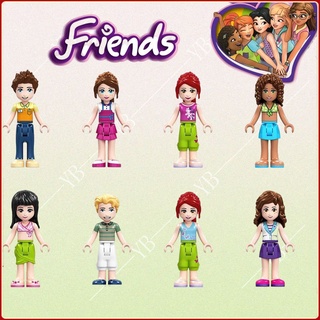 ของเล่นบล็อกตัวต่อ รูปการ์ตูน Friends Series แบบประกอบเอง สําหรับเด็กผู้หญิง