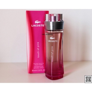 น้ำหอมแท้ LACOSTE TOUCH OF PINK FOR WOMEN EAU DE TOILETTE SPRAY 90 ML COUNTER BOX ของใหม่ กล่องขายซีล เหมือนกับห้าง