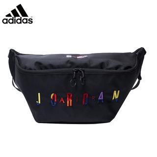 Adidas [lowest price] Unisex waist hanging bag school changing storage cross half round zipper head chest bag