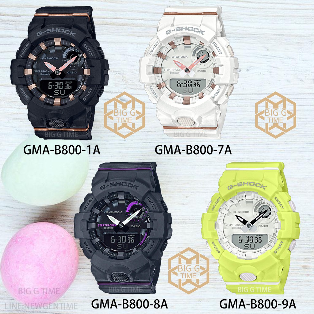 นาฬิกา CASIO G-SHOCK ของแท้ GMA-B800 Series รุ่น GMA-B800-1A/GMA-B800-7A/GMA-B800-8A/GMA-B800-9A  รั