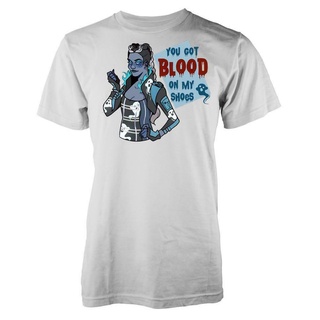 เสื้อยืดคอกลมเสื้อยืด พิมพ์ลาย Apex Battle You Got Blood On My Shoes Legends คุณภาพสูง สําหรับผู้ชาย