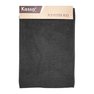 พรมห้องน้ำ PLANKTON KASSA HOME XNR607-DG สีเทาเข้ม ขนาด 40 x 60 ซม. พรมเช็ดเท้า Bathroom rug PLANKTON KASSA HOME XNR607-