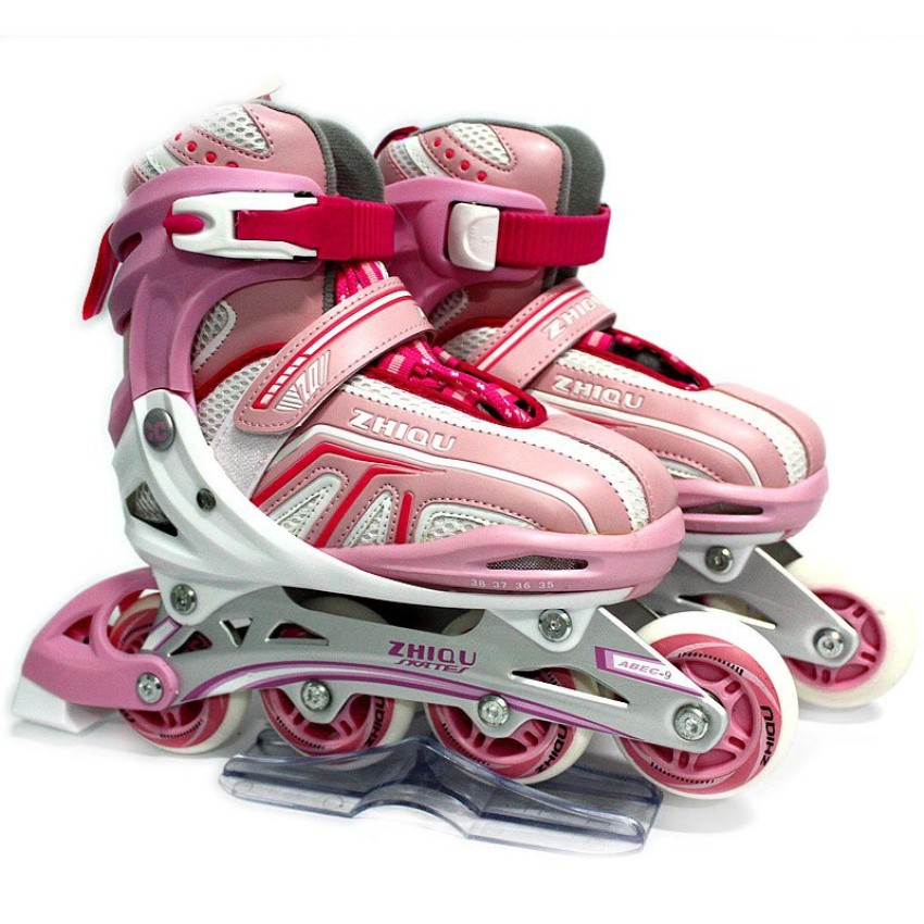 รองเท้าสเก็ต โรลเลอร์เบลด รุ่น INTER FUN (สีชมพู)
