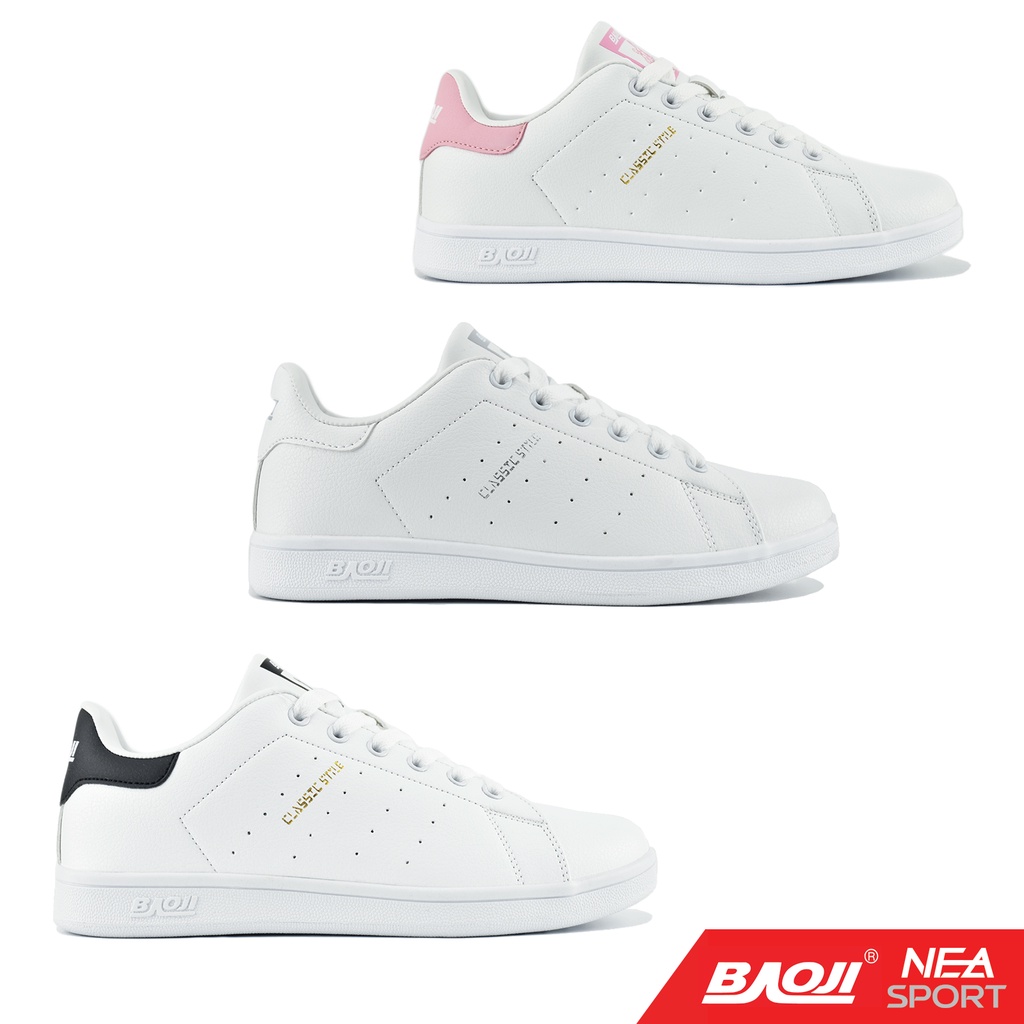 [ลด30% เก็บโค้ด 2509FASHDD] BAOJI 317 Classic Stan Court Style รองเท้า บาโอจิ ตัวคลาสสิค