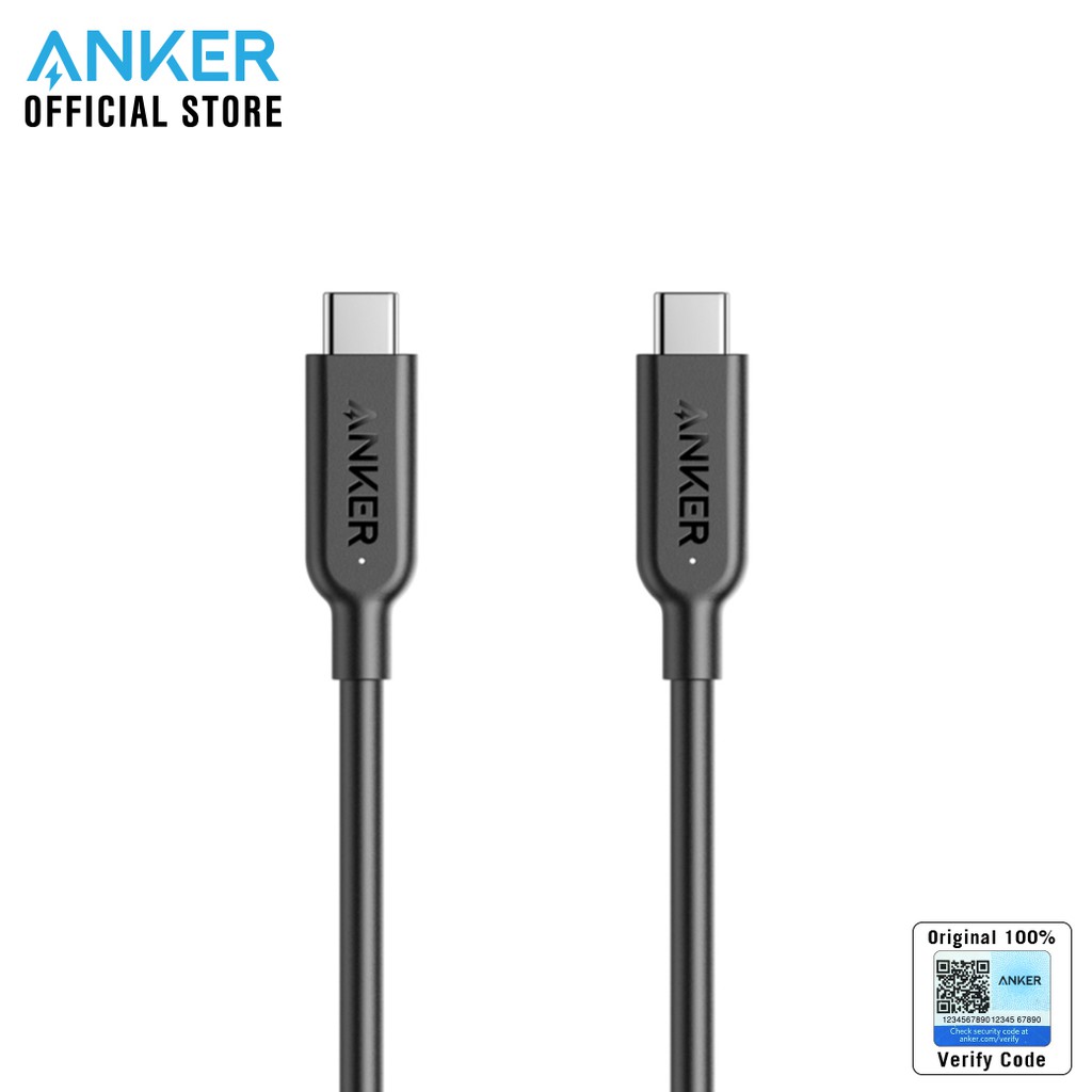 Anker PowerLine II USB-C to USB-C 3.1 Gen2 3ft (90cm) สายเคเบิล USB ชาร์จเร็ว ถ่ายโอนข้อมูลเร็ว แข็ง