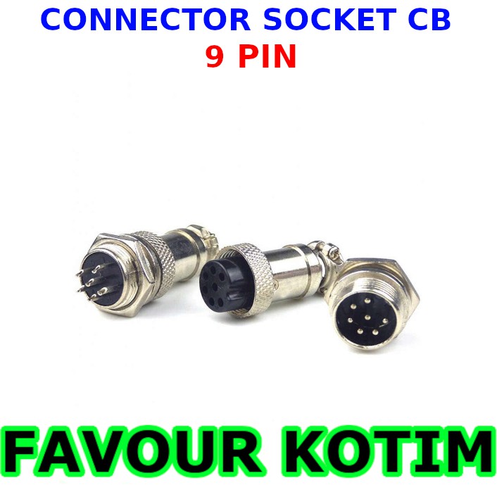 JACK CONNECTOR CB 9PIN SET SOCKET 9 P PIN FVKOTIM