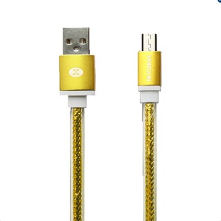 Vorson สาย Micro USB สำหรับ Android เเละอุปกรณ์อื่นที่รองรับ (Yellow)