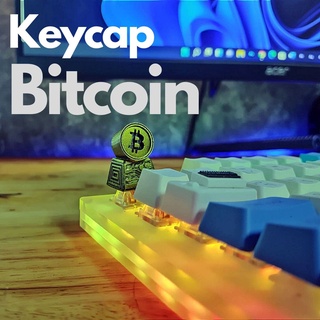 ส่งฟรี Keycap Bitcoin คีย์แคป ส่งจากไทย เรซิ่น ทำสีเองได้