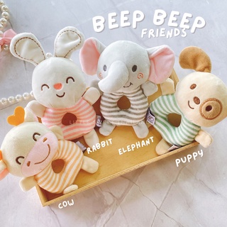 littlesweetthailand ตุ๊กตาเด็กเล็ก BeepBeep Friend บีบเขย่ามีเสียง ใส่ชื่อได้ ฝึกพัฒนาการกล้ามเนื้อเด็ก