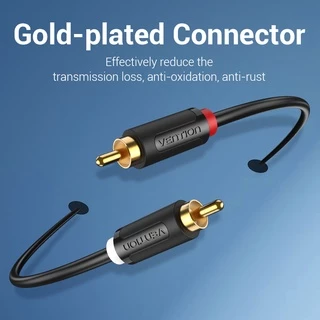Vention 2 To 2 Rca Gold Plated Stereo Audio Cable สําหรับ Dvd Tv Amplifier Cd Soundbox