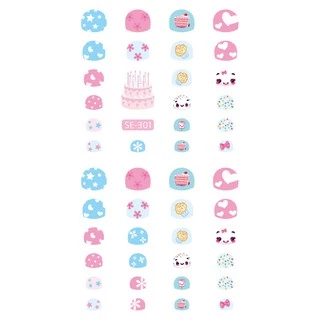 [ซื้อ 4 เเถม 1 ชิ้น]PUNARA สติกเกอร์ติดเล็บเด็กลายน่ารัก มีให้เลือกเยอะมาก Nail Sticker (กดเลือกลายแถมได้เลยรวม 5 แผ่น)