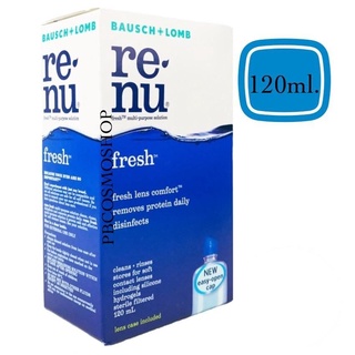 PBCOSMOSHOP Renu fresh multipurpose solution 120ml. น้ำยาล้างแช่คอนแทคเลนส์