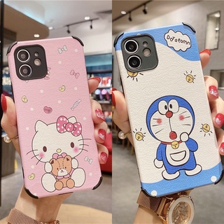 Hello Kitty &amp; Doraemon เคส-VIVO 1901 1902 1904 1940 1906 1915 1929 1935 1938 V2028 V2102 V2026 V2033 V2042 V2029 V2027 V2032 V2038 1814 1815 V1818A V1818T Fashion Cute Case Four Corners Drop Resistance Soft Silicone Casing Cover