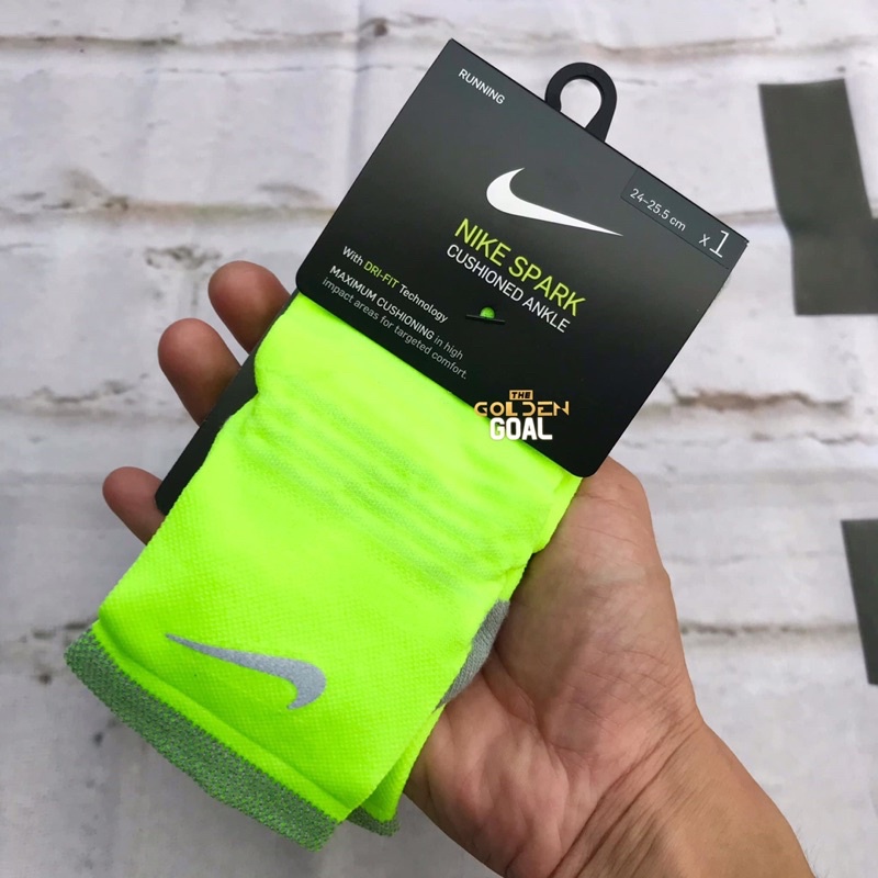 ถุงเท้า Nike Spark Cushioned Ankle Sock “Volt”