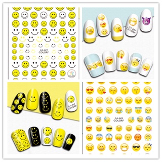 สติ๊กเกอร์ติดตกแต่งเล็บลาย Smiley Emoticon Cake คุณภาพดี