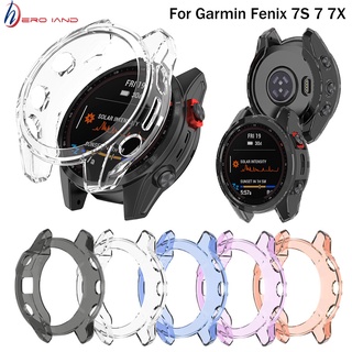 Garmin Fenix 7X 7 7S TPU เคสกันรอย แบบครึ่ง - ไม่มีหน้าจอ