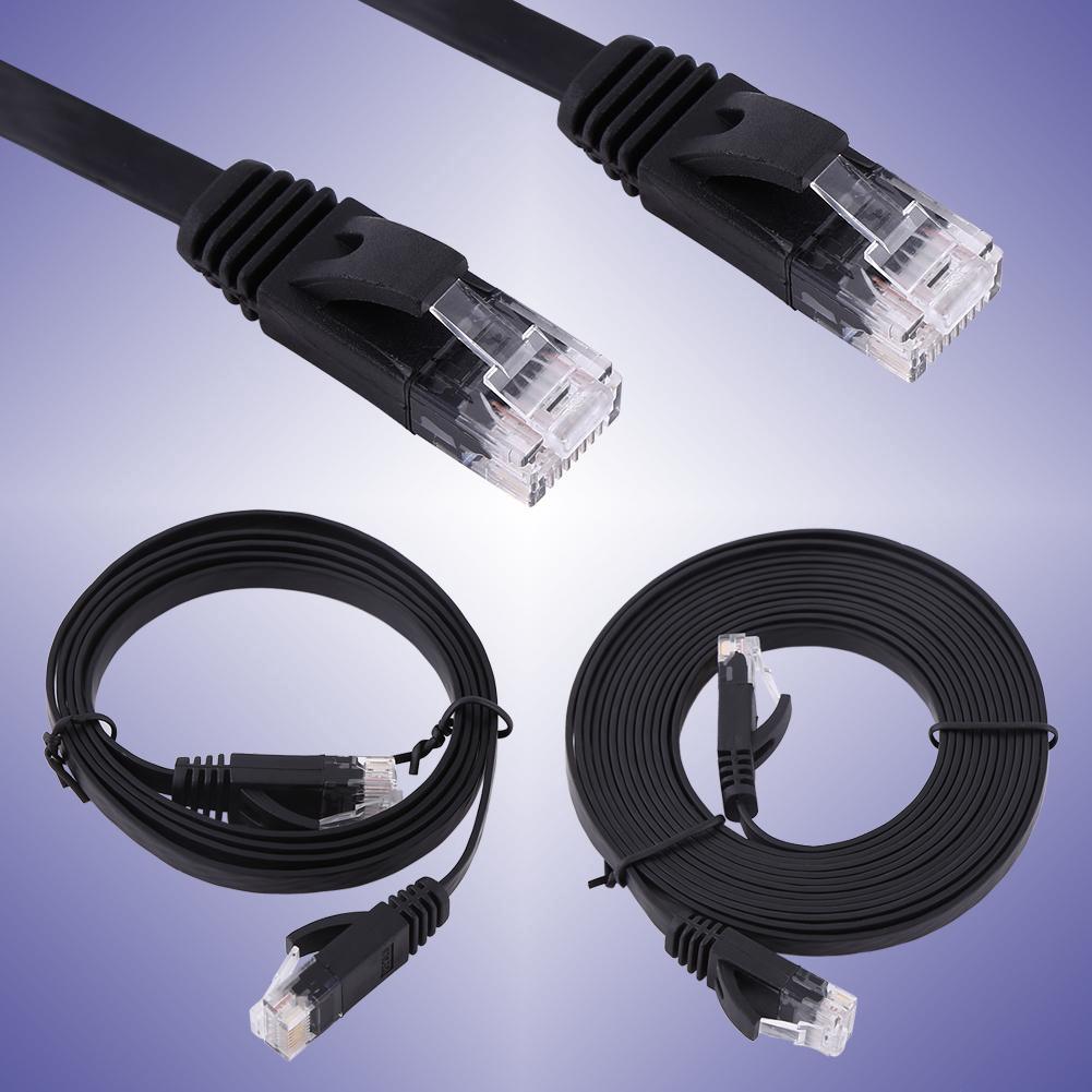 rj45 cat 6 ethernet เครือข่ายแบนเคเบิ้ล utp patch router เคเบิ้ล