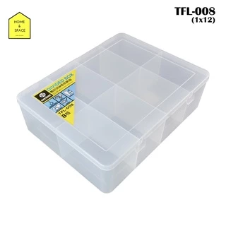 กล่องแบ่งช่อง 8 ช่อง รุ่น TFL-008 ขนาด ( กว้าง x ยาว x สูง ): 28 x 35 x 10 cm