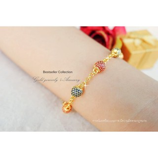 Gold Bangle สร้อยข้อมือทองงานลงยาลายสุโขทัย งานสวยมากกกกก