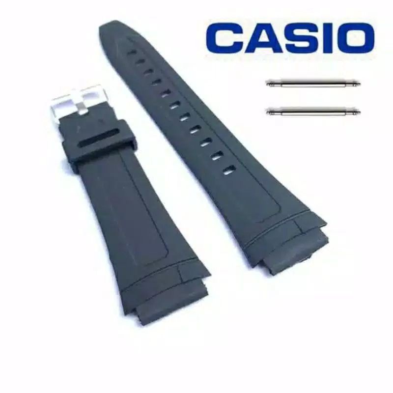 Hitam Casio สายนาฬิกาข้อมือเรืองแสง AW-82 สีดํา สําหรับตกปลา