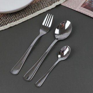 KITCHENWARE_NUMBER1 ช้อนส้อมสแตนเลส (ดูVDOเพื่อเห็นงานจริง)
