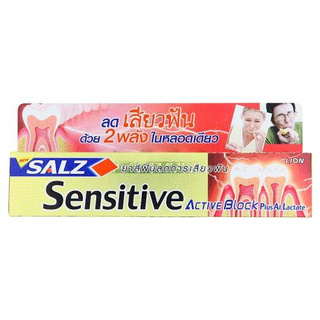 ซอลส์ เซนซิทีฟ ยาสีฟันการเสียวฟัน สูตรแอ็คทีฟ บล็อค 160กรัม/Salz Sensitive Toothpaste Active Block 160 g