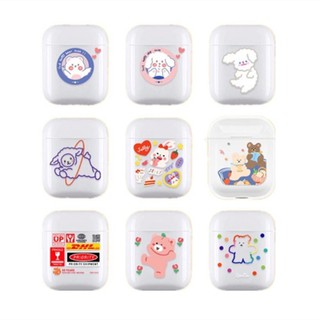 พร้อมส่ง เคสTPUแข็ง ป้องกันได้ดีลายหมีน่ารัก เหมาะสำหรับรุ่นAirpods1 / 2 / และ tws i12 / i11 / i13 / inpods12 #A13