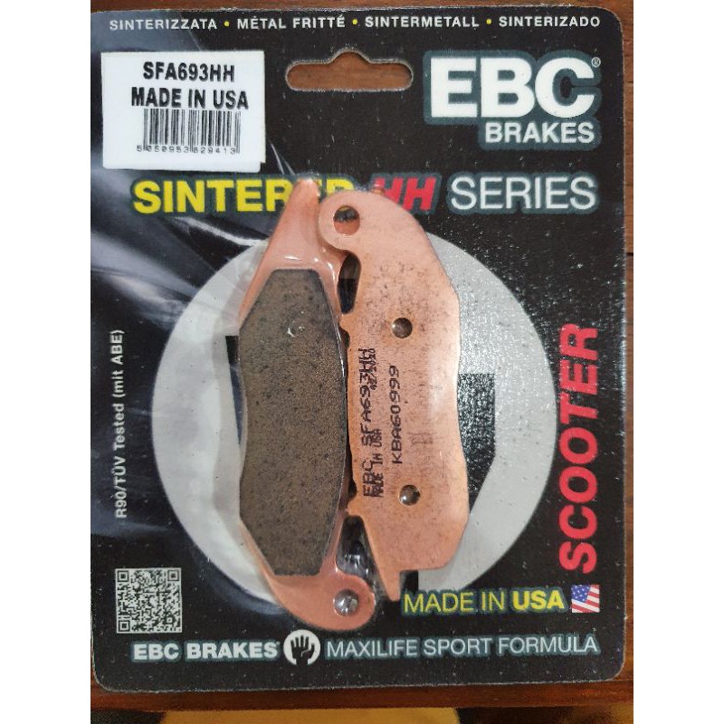 ผ้าเบรค EBC Brakes /ผ้าหน้า ADV160 ปี 23 , PCX160 (ABS) ปี21-23, CRF250 300(วิ่งถนน), WR155 yamaha,C