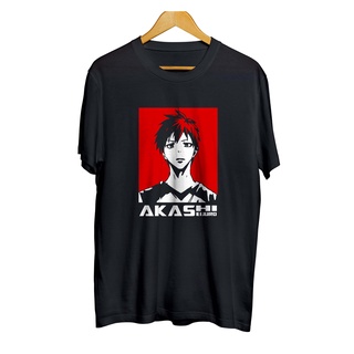 เสื้อยืดใหม่ 2022เสื้อยืดผ้าฝ้าย 100% พิมพ์ลายอนิเมะ ditro SEIJURO AKASHI - KUROKO NO BKE ยุค 30L XL  XXL 3XL