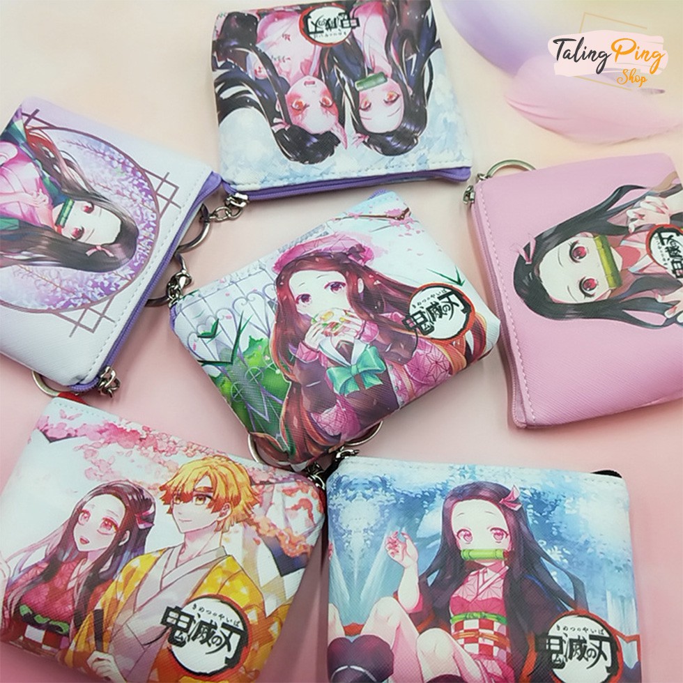 [DT01] กระเป๋าดาบพิฆาตอสูร กระเป๋าใส่เหรียญดาบพิฆาตอสูร Kimetsu no Yaiba กระเป๋าเงิน ใบเล็กน่ารัก พกพาสะดวก