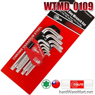 CONSO ประแจหัวท็อคตัวแอล 9 ตัวสั้น WTMD0109  ของแท้ 100%