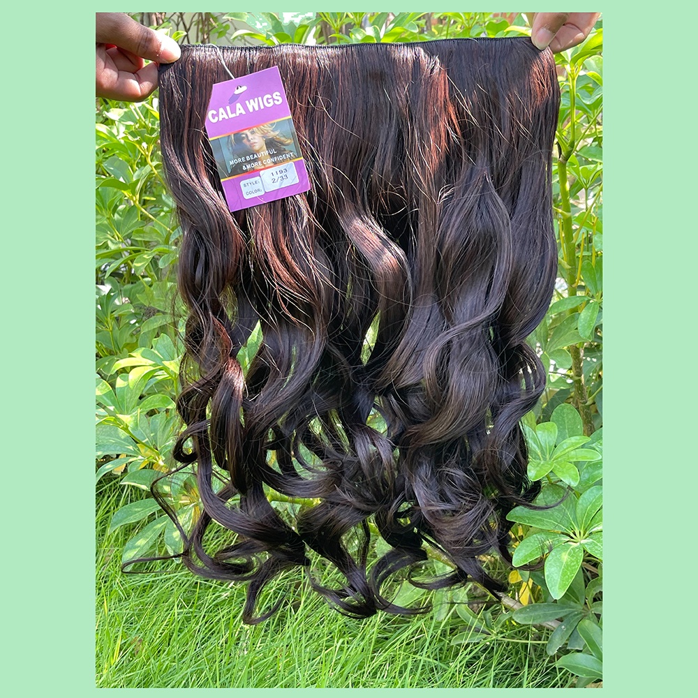 แฮร์พีช hairpiece  แฮร์พีชcalawigsราคาส่ง รหัส1193 กว้าง28cmยาว55cm ชิ้นหนาพิเศษไหมด้านเหมือนผมจริง แฮร์พีชลอนยาว