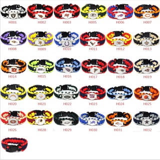 NFL Team Logo Paracord Bracelet