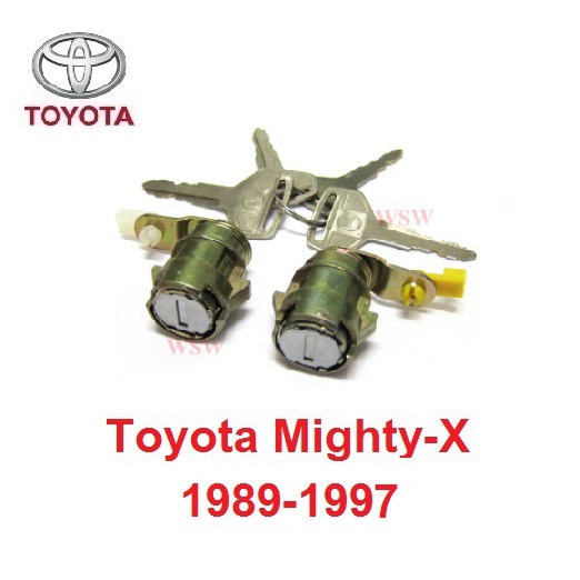 1ชุด กุญแจ ประตู TOYOTA MIGHTY-X 1989 - 1997 โตโยต้า ไมตี้เอ็กซ์ กุญแจรถยนต์ กุญแจเปิดประตู อะไหล่รถยนต์ ประตู MIGHTY X