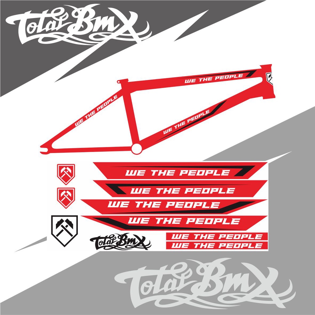 BMX BIKE STRIPING VARIATION STICKER / BMX BIKE STICKER STRIPING VARIATIONS / BMX VARIATION STICKER W