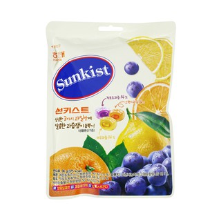 พร้อมส่ง 썬키스트캔디 ลูกอมสอดไส้แยมผลไม้ HAITAI Sunkist Candy 96g