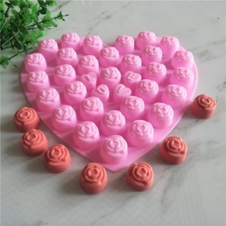 Mini rose silicone mold mold พิมพ์ซิลิโคน ทำขนม โมล์สบู่ ลายดอกกุหลาบมินิ