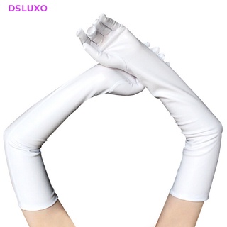 Dsluxo ขายดี ถุงมือหนังยาง ยาว แวววาว เซ็กซี่ สําหรับผู้หญิง ใส่ไปคลับ ปาร์ตี้