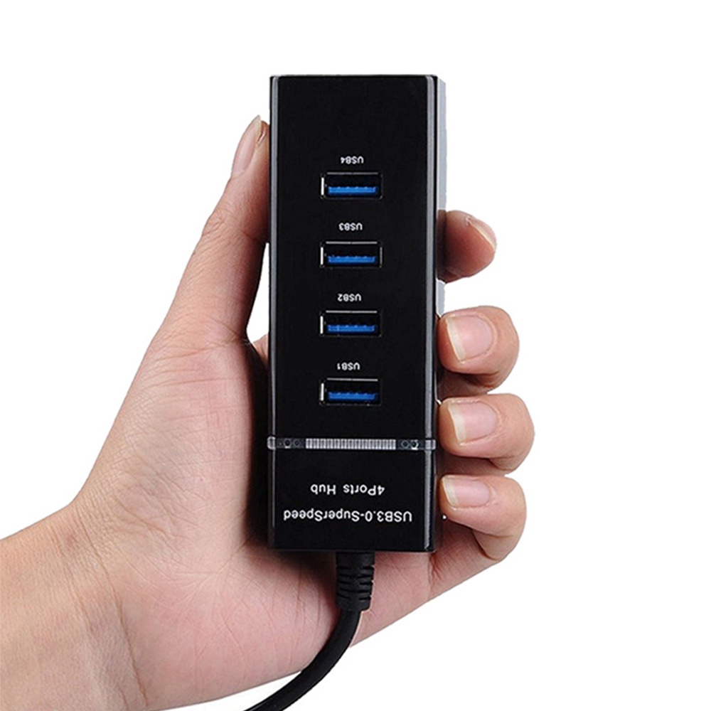 USB ความเร็วสูง 4 พอร์ตฮับ USB 3.0 USB HUB Adapter สำหรับ PC แล็ปท็อปอุปกรณ์เสริมคอมพิวเตอร์