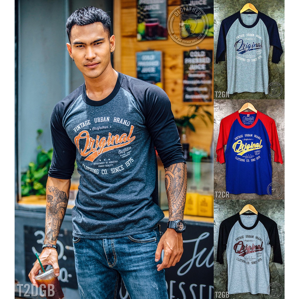 เสื้อแขนสามส่วนวินเทจ Original Vintage ( รหัสสินค้า T 2 )