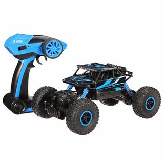 Hitech รถไต่หิน Scale 1 ต่อ18 Rock Crawler 4WD 2.4ghz สีฟ้า