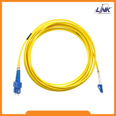 UFP962D31-03 : LINK SC - LC Patch cord OS2, Duplex, (3.0 mm Jacket)/UPC-UPC PACKING 3 m.
